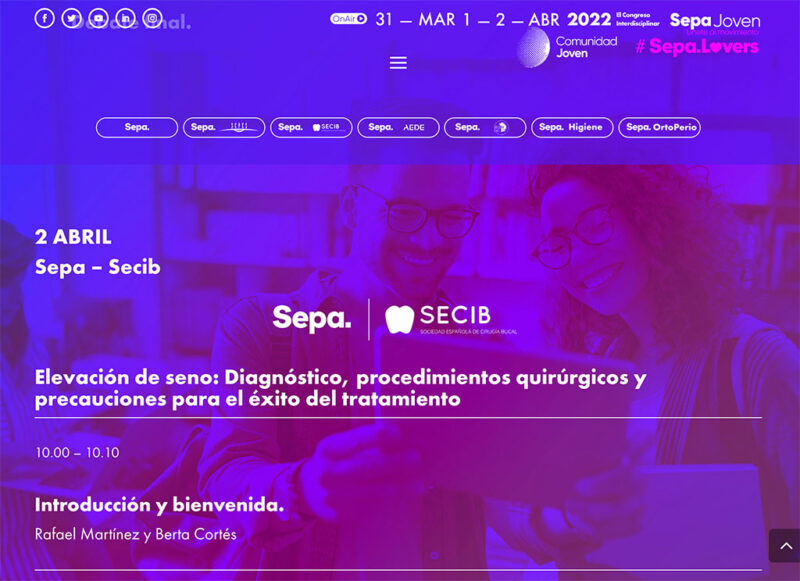 La Dra. Cortés moderadora de la jornada Sepa-Secib Joven